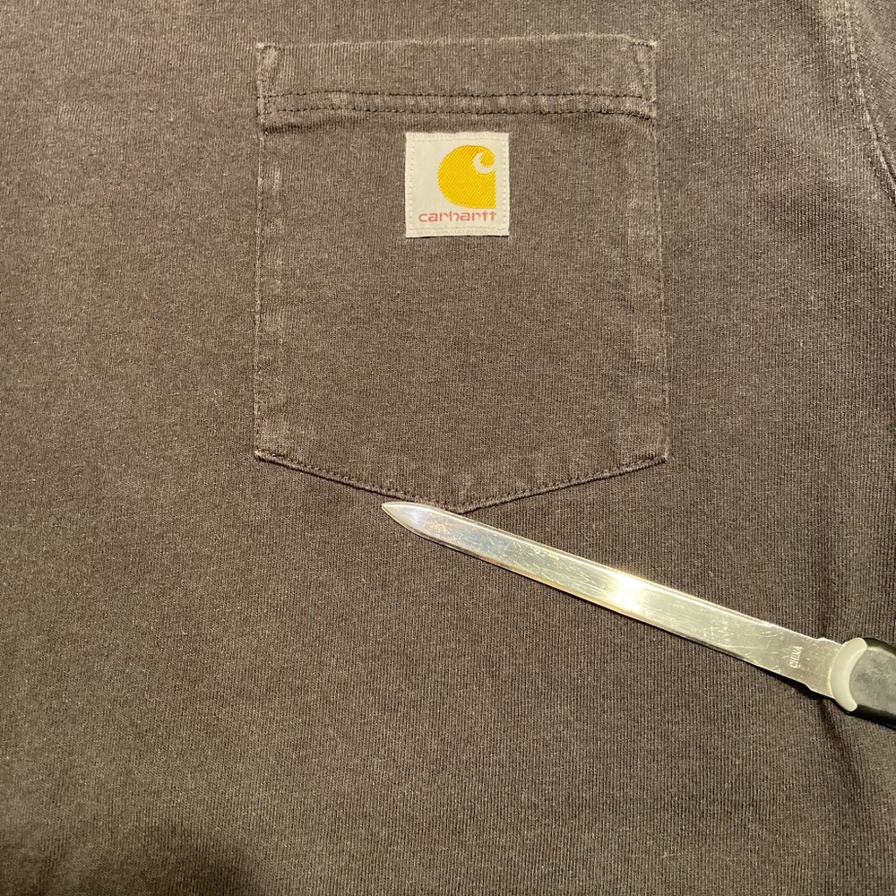 Carhartt Men's Pocket Tee Loose Fit XL Tall Set of Two Shirts 1 Black 1 White - Picture 13 of 13